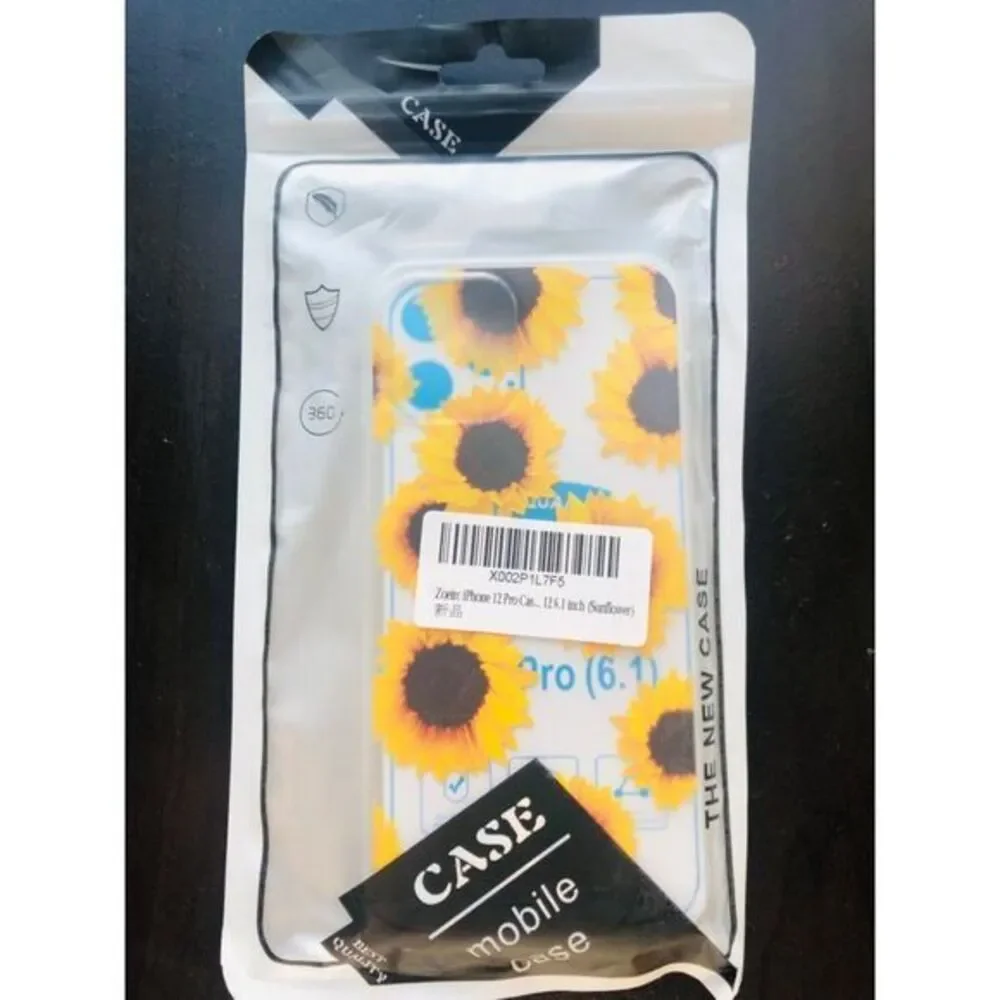 Brand New‎ Zoeirc Iphone 12 Pro Case 12 6.1 Inch Sunflower Phone Case